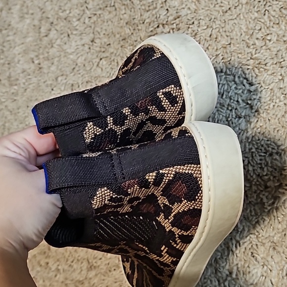 Rothys Leopard Print High Top Loafers - Picture 2 of 5